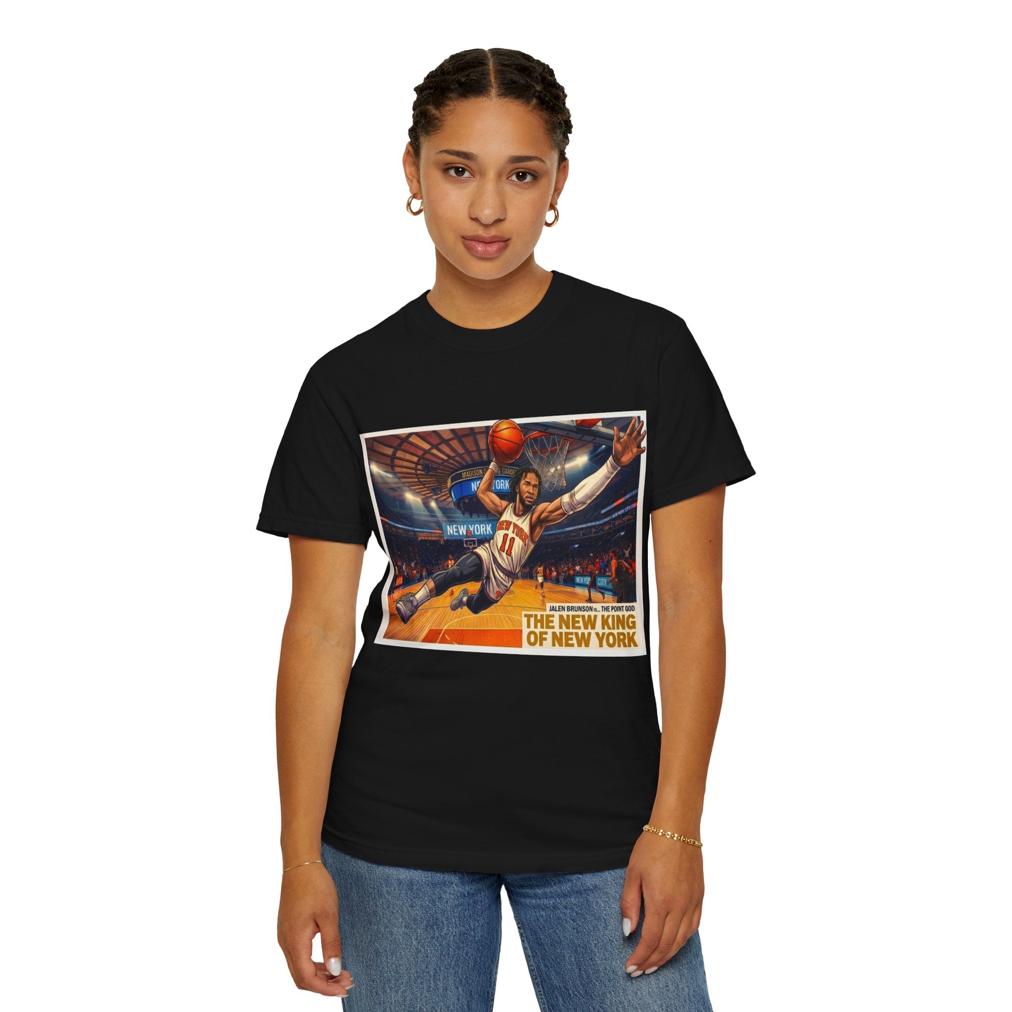 Basketball T-Shirt — Jalen Brunson Knicks Victory T‑Shirt — Celebrating 50 Years of Championship Glory" Graphic Tee