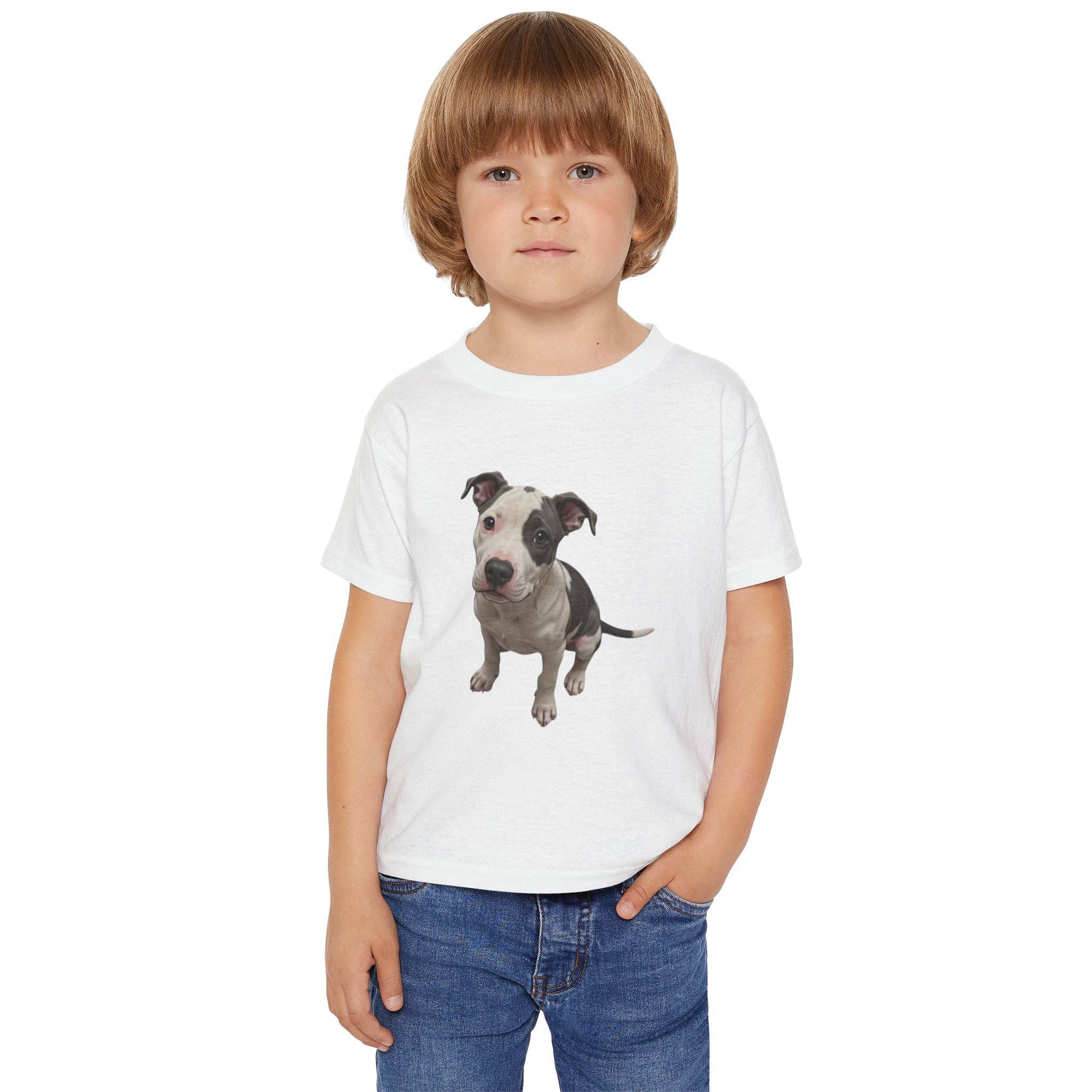 Toddler T-Shirt — Cute Pit Bull Puppy Photo Tee