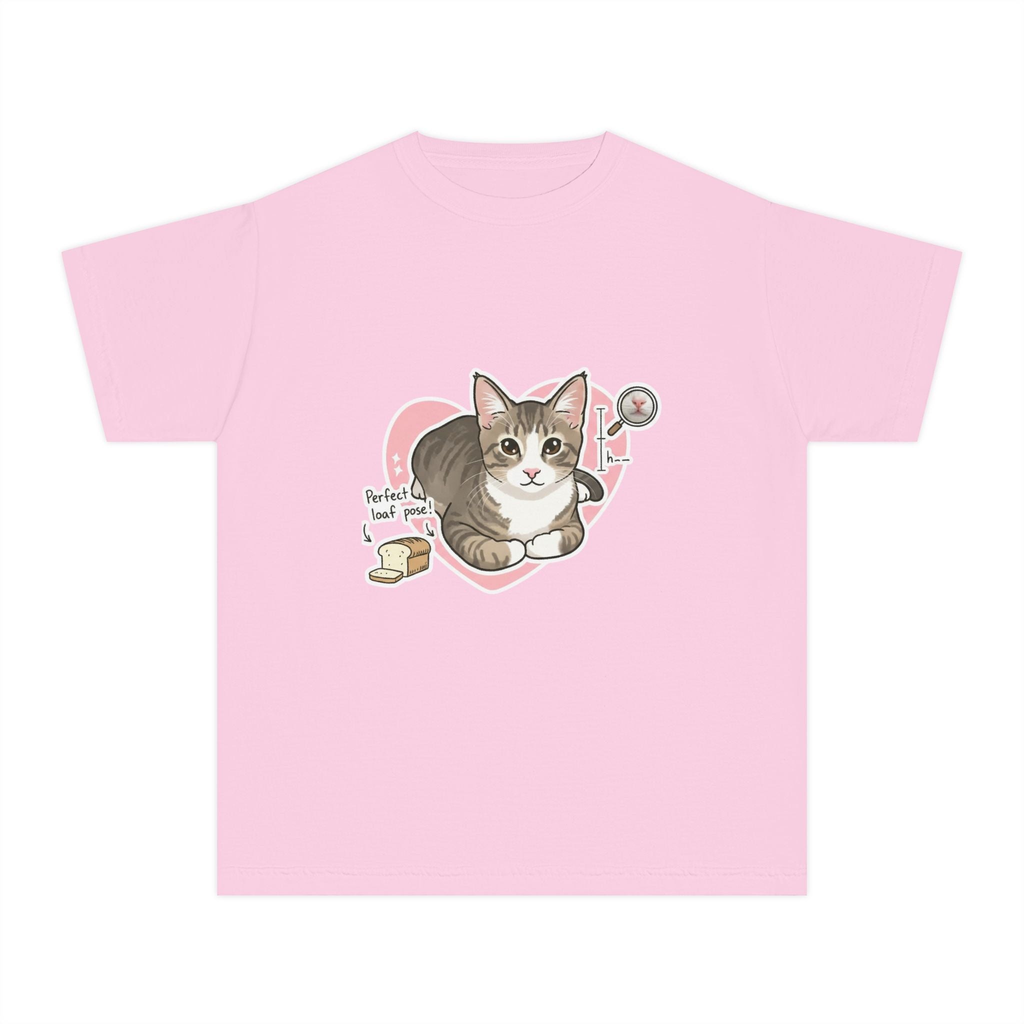Cute Kitten Heart Youth Tee – “Perfectly Loved” Cat T-Shirt for Kids
