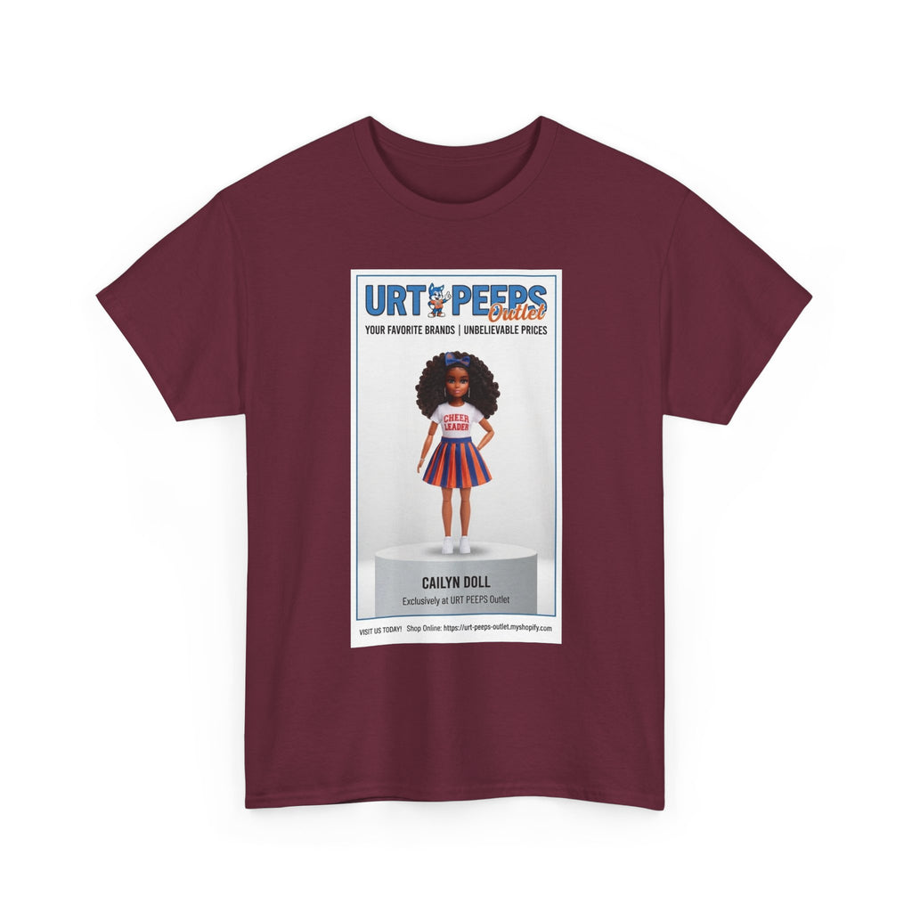 Retro Doll Graphic Tee — 'URT PEEPS' Collectible Poster Design