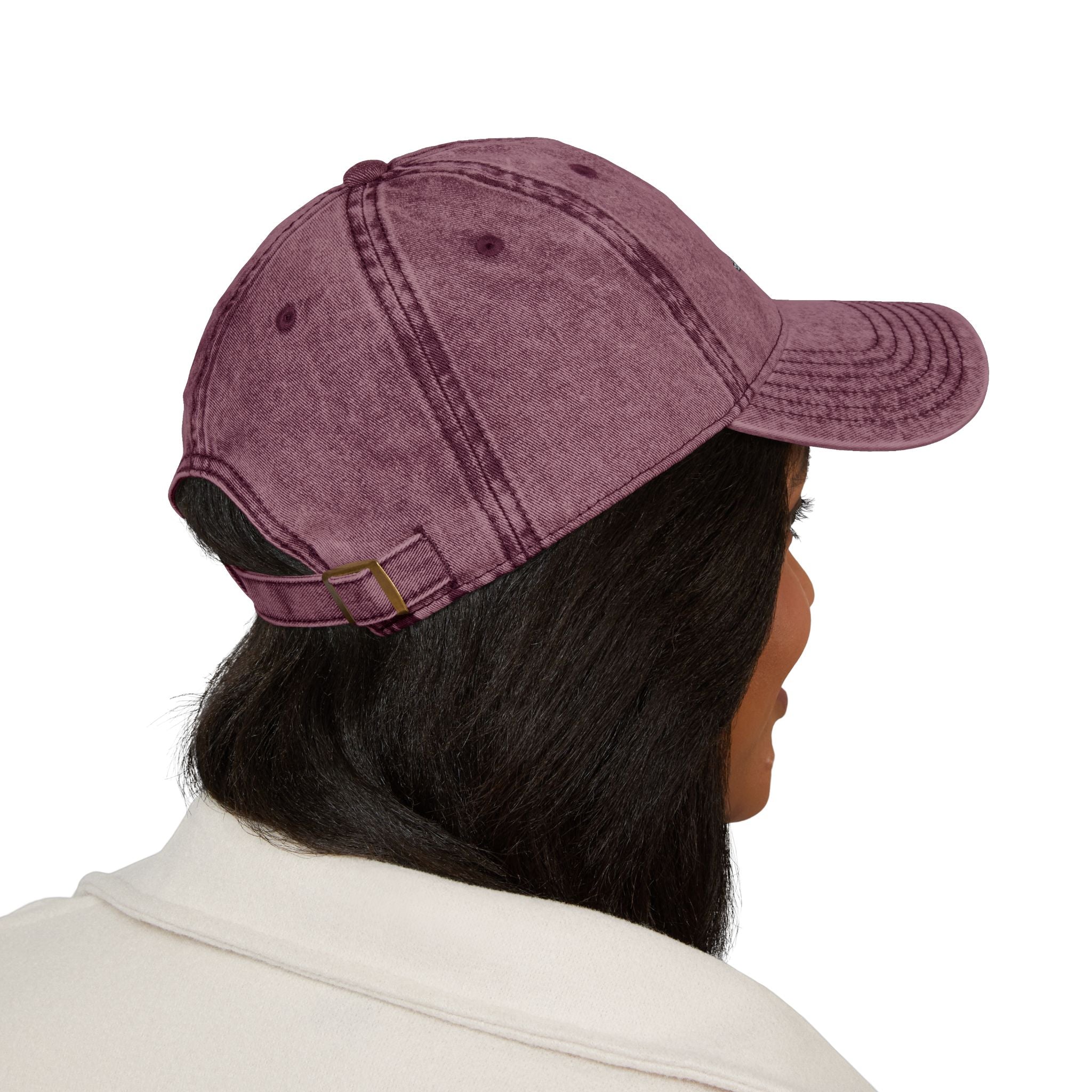 Vintage Embroidered Cap with Glitter Frenchie Patch