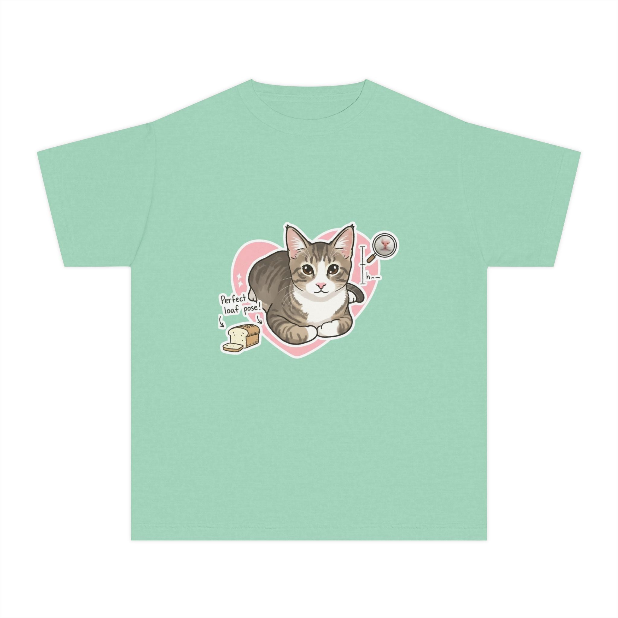 Cute Kitten Heart Youth Tee – “Perfectly Loved” Cat T-Shirt for Kids