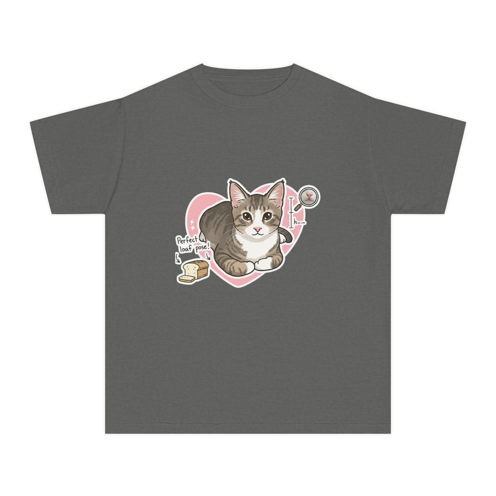 Cute Kitten Heart Youth Tee – “Perfectly Loved” Cat T-Shirt for Kids