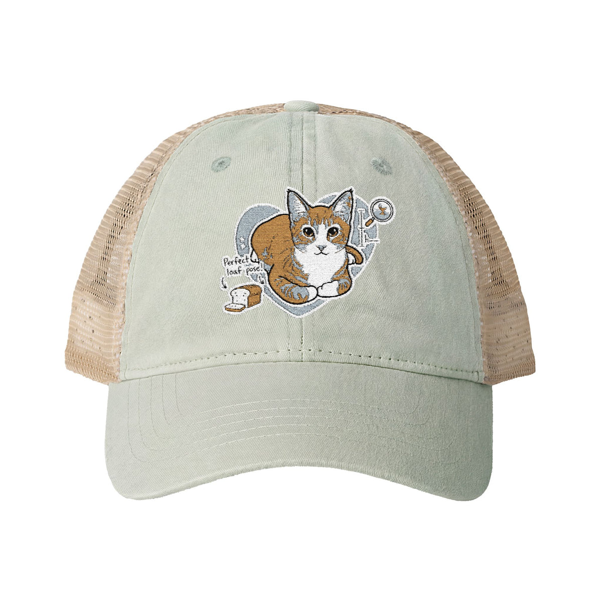 Women's Washed Cat Mesh-Back Cap