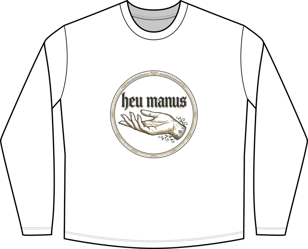 Heu Manus Long Sleeve Tee — Vintage Hand Illustration Women's Shirt