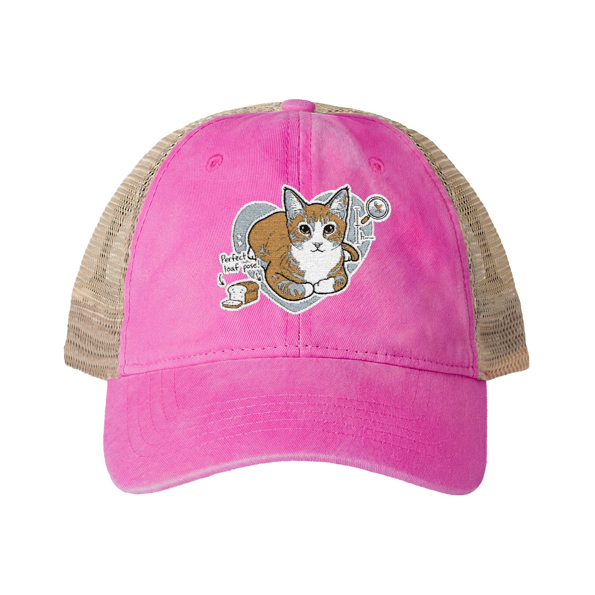 Women's Washed Cat Mesh-Back Cap