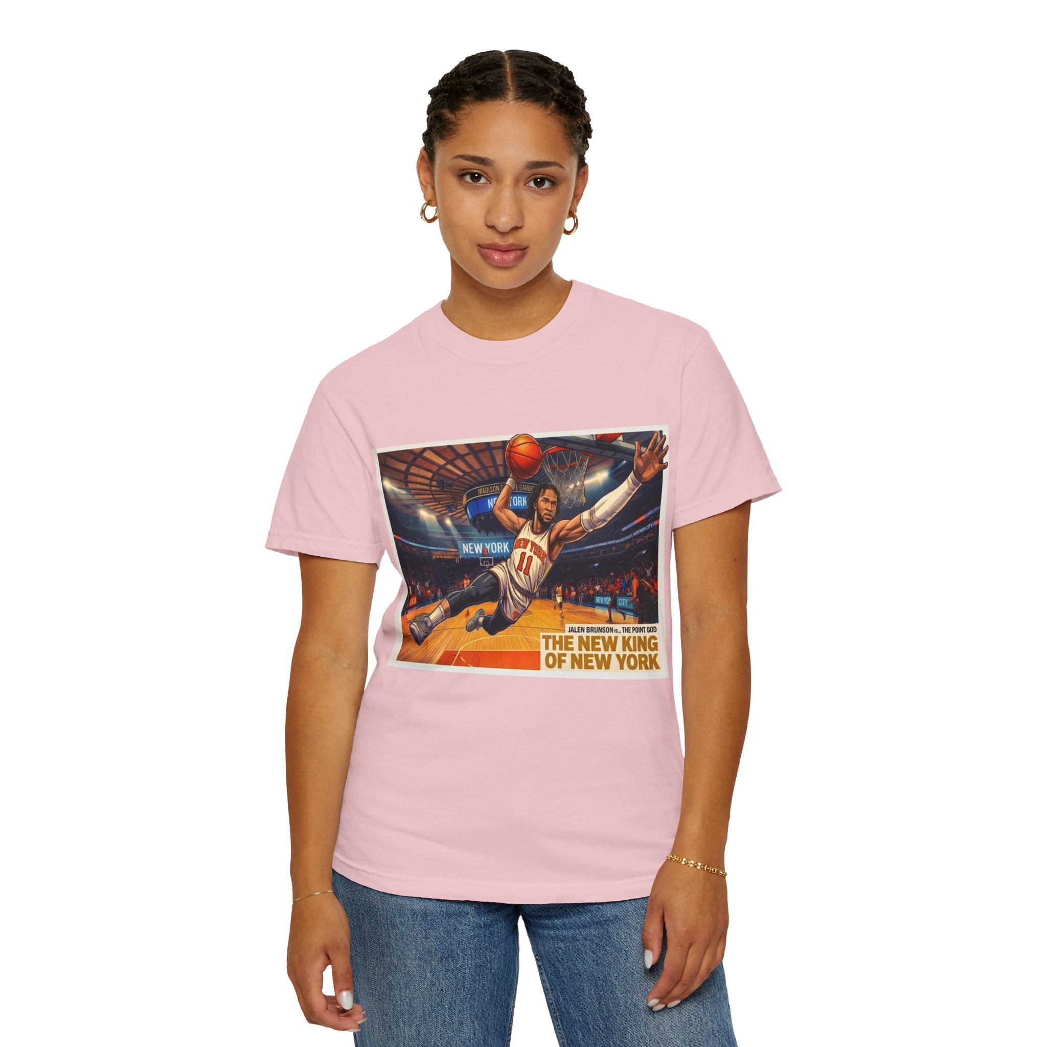 Basketball T-Shirt — Jalen Brunson Knicks Victory T‑Shirt — Celebrating 50 Years of Championship Glory" Graphic Tee