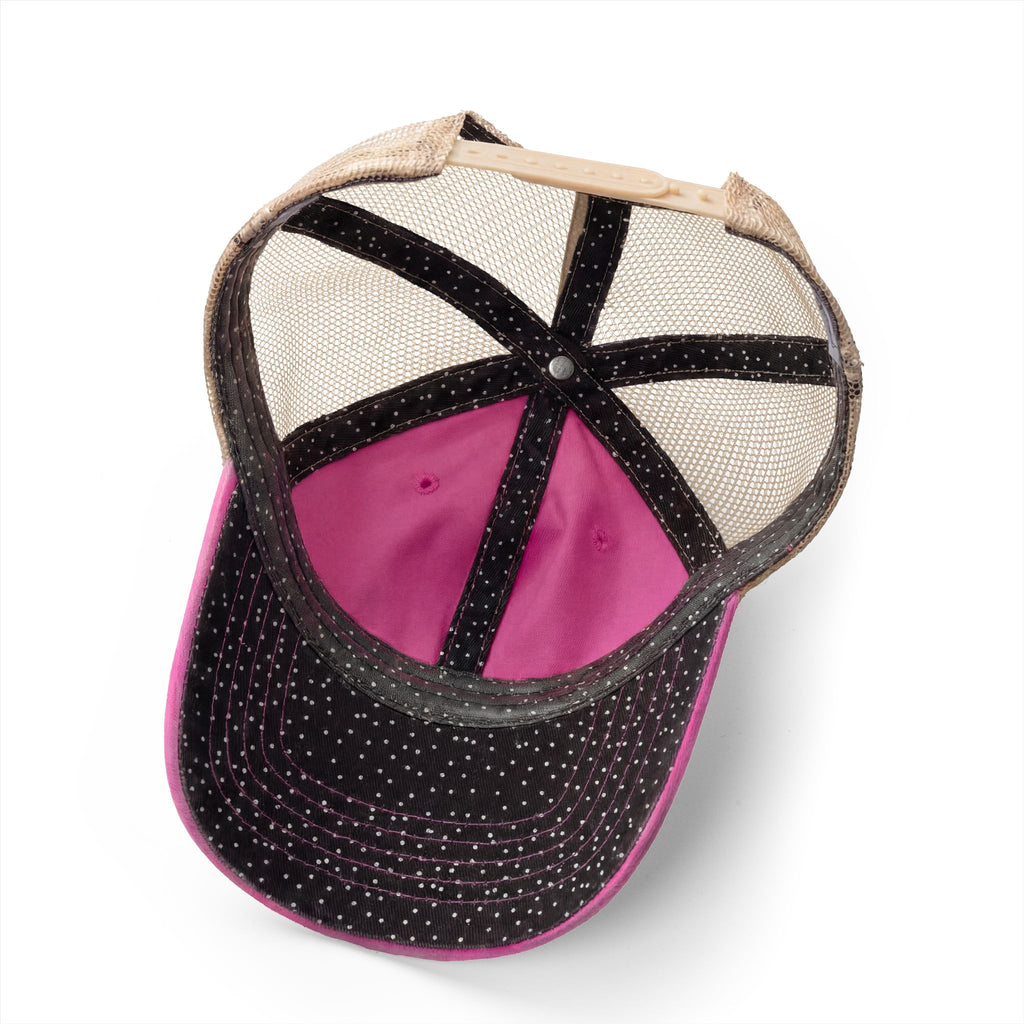 Women's Washed Cat Mesh-Back Cap
