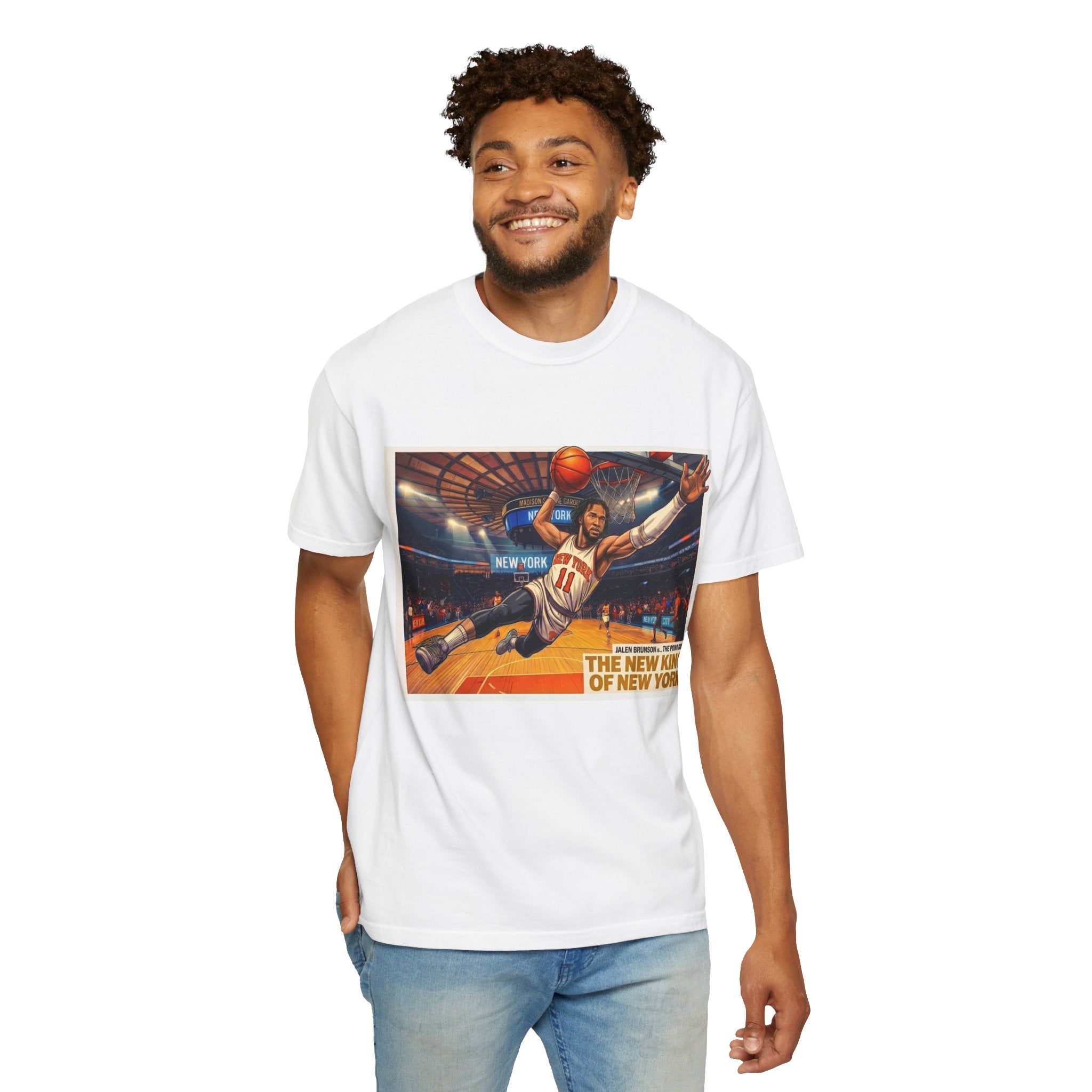 Basketball T-Shirt — Jalen Brunson Knicks Victory T‑Shirt — Celebrating 50 Years of Championship Glory" Graphic Tee