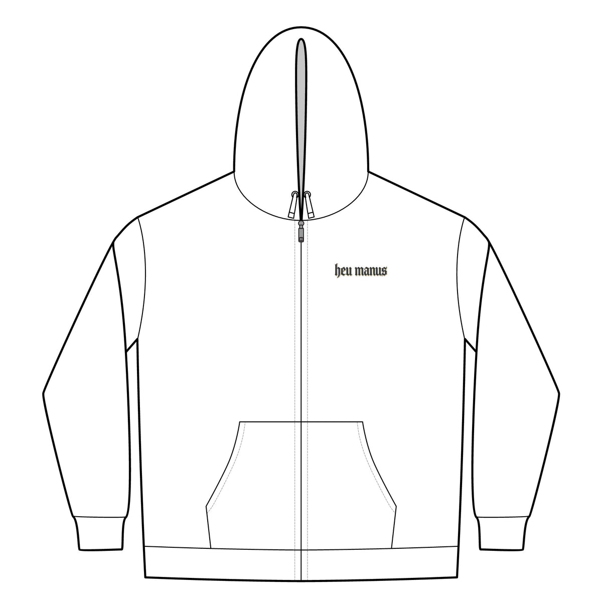 Cultivator 2.0 Full‑Zip Hoodie — Minimal Logo Zip Hooded Sweatshirt