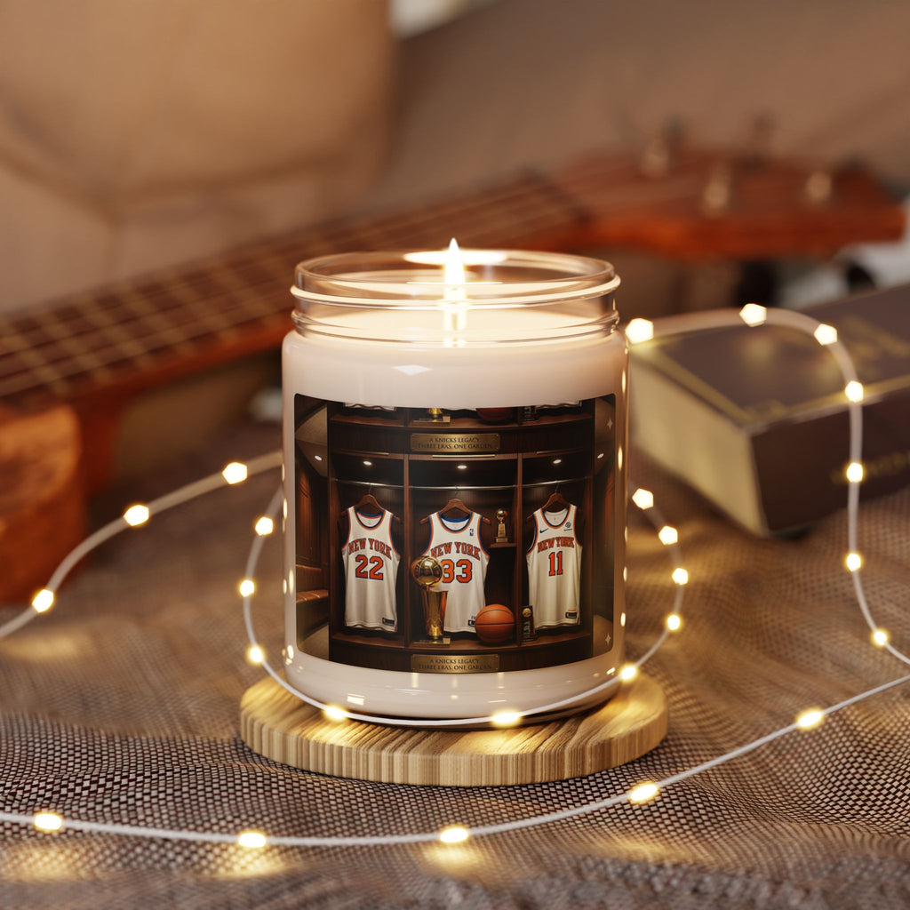 3 Jerseys - City Hoops Club Candle, city basketball varsity | retro block letters