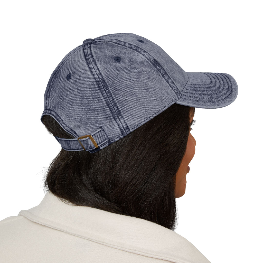 Vintage Embroidered Cap with Glitter Frenchie Patch