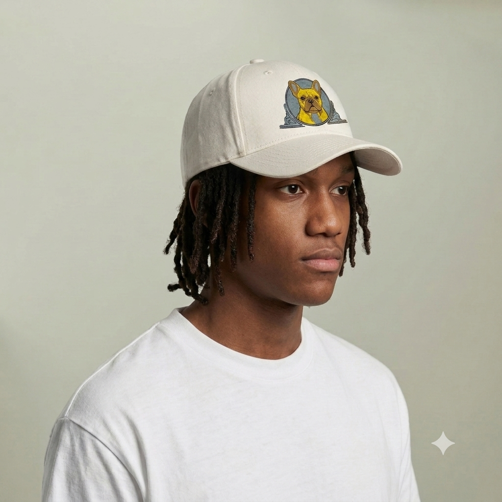 French Bulldog Icon Cap — Embroidered Dog Baseball Hat