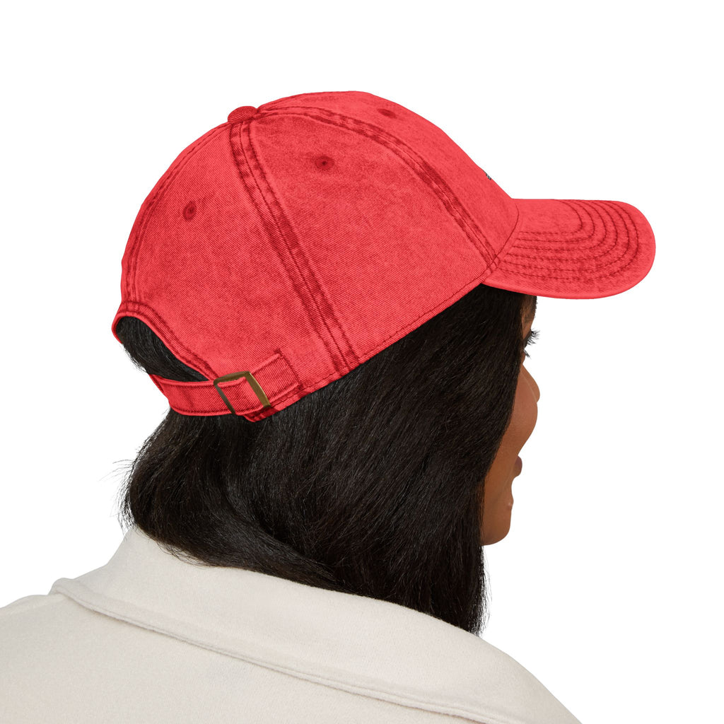 Vintage Embroidered Cap with Glitter Frenchie Patch