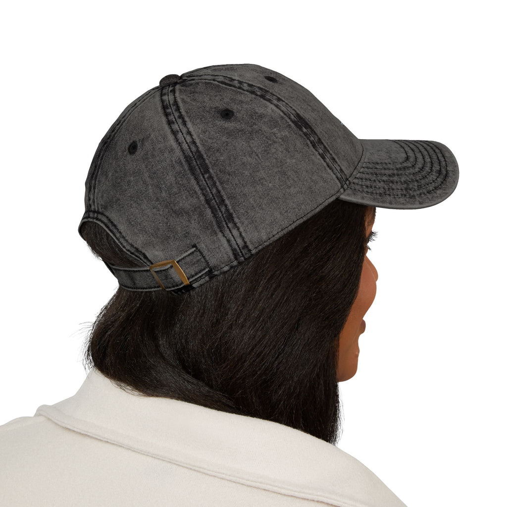 Vintage Embroidered Cap with Glitter Frenchie Patch