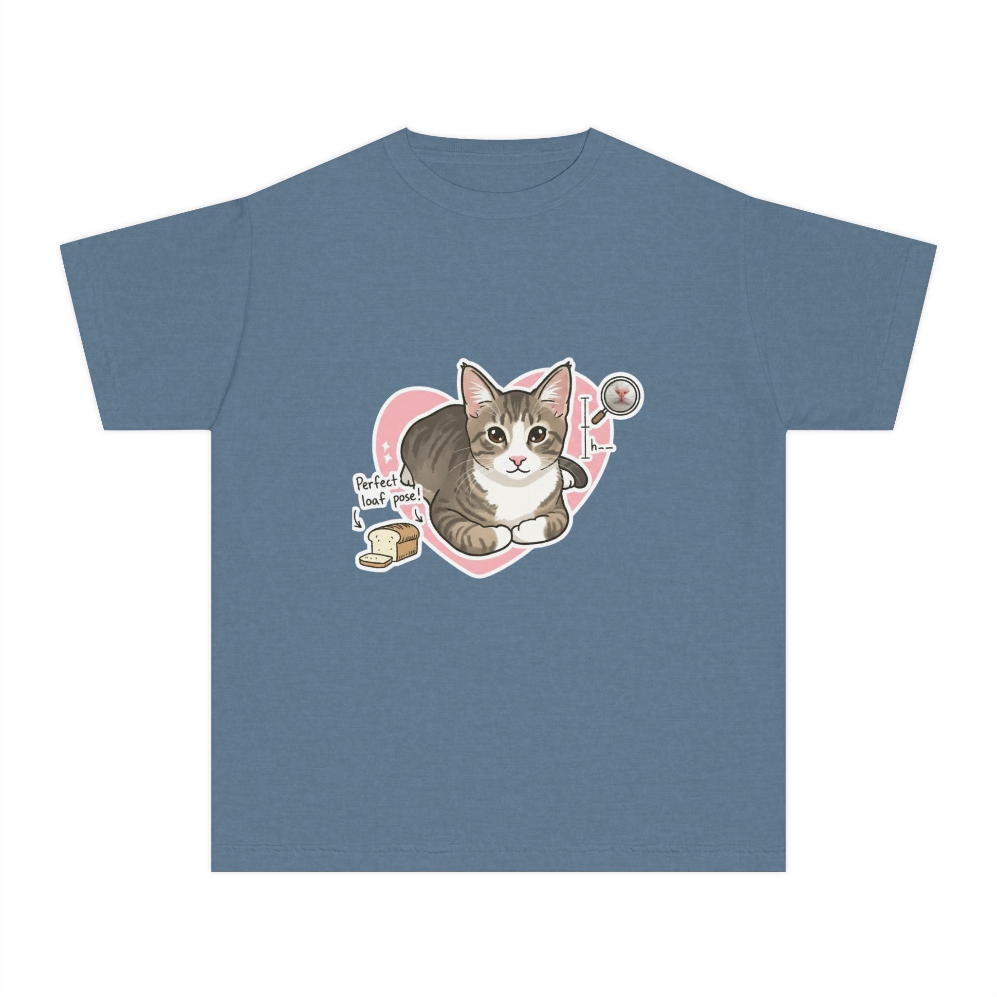 Cute Kitten Heart Youth Tee – “Perfectly Loved” Cat T-Shirt for Kids