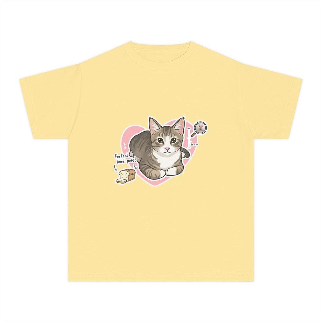 Cute Kitten Heart Youth Tee – “Perfectly Loved” Cat T-Shirt for Kids