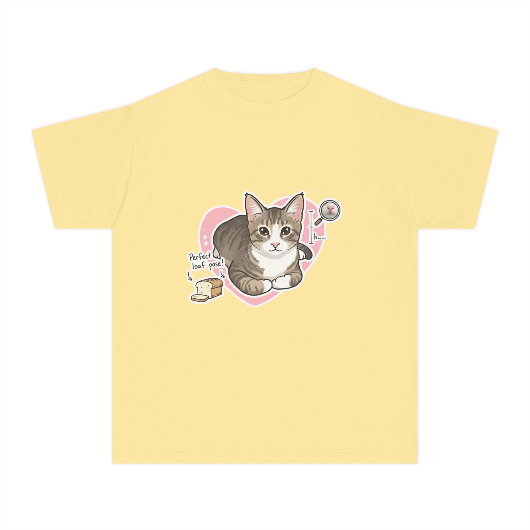 Cute Kitten Heart Youth Tee – “Perfectly Loved” Cat T-Shirt for Kids