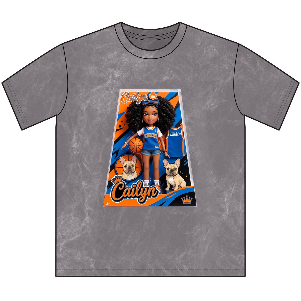 Cute Cailyn Vintage Basketball Doll Tee — Personalized “Cailyn” Crewneck Graphic Shirt