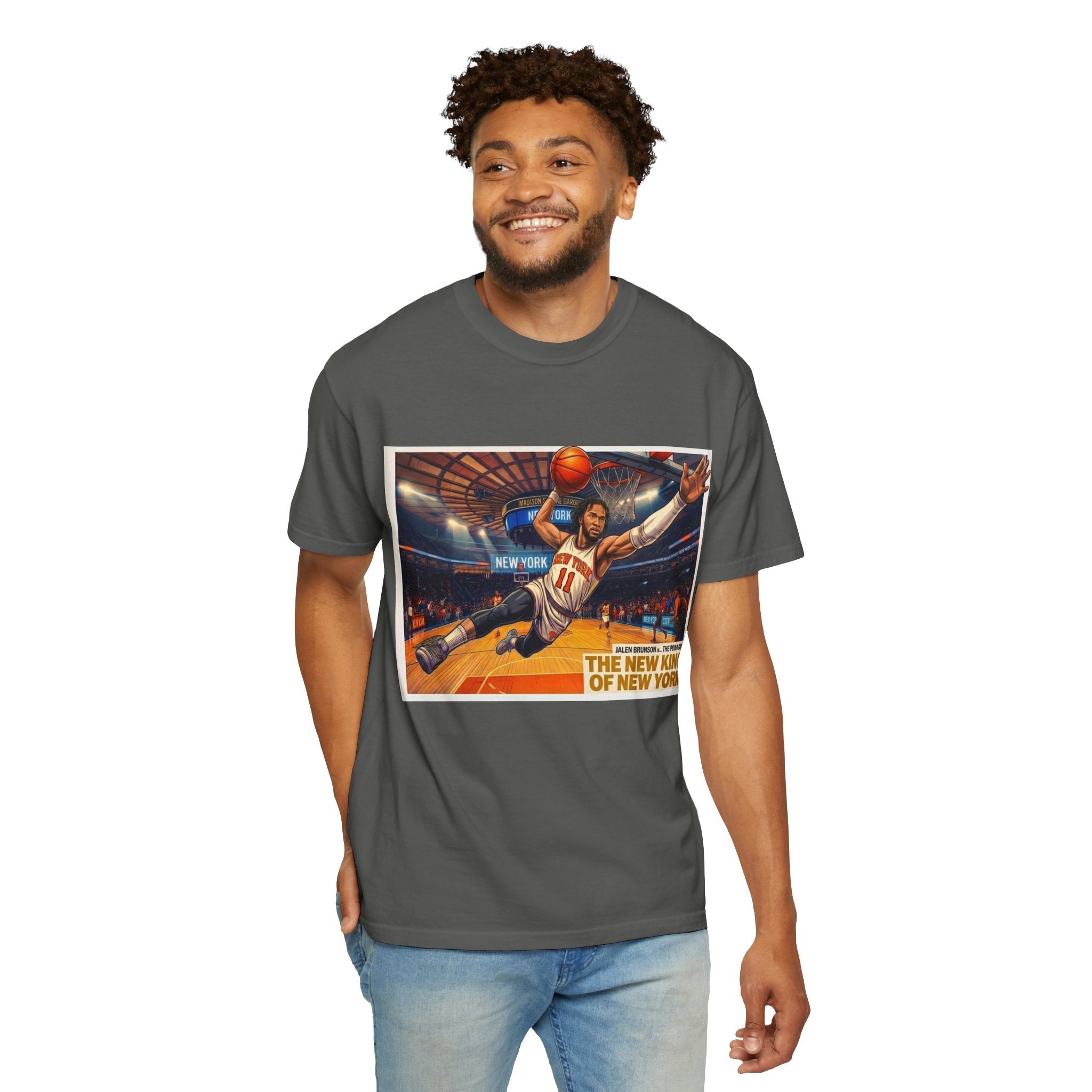 Basketball T-Shirt — Jalen Brunson Knicks Victory T‑Shirt — Celebrating 50 Years of Championship Glory" Graphic Tee