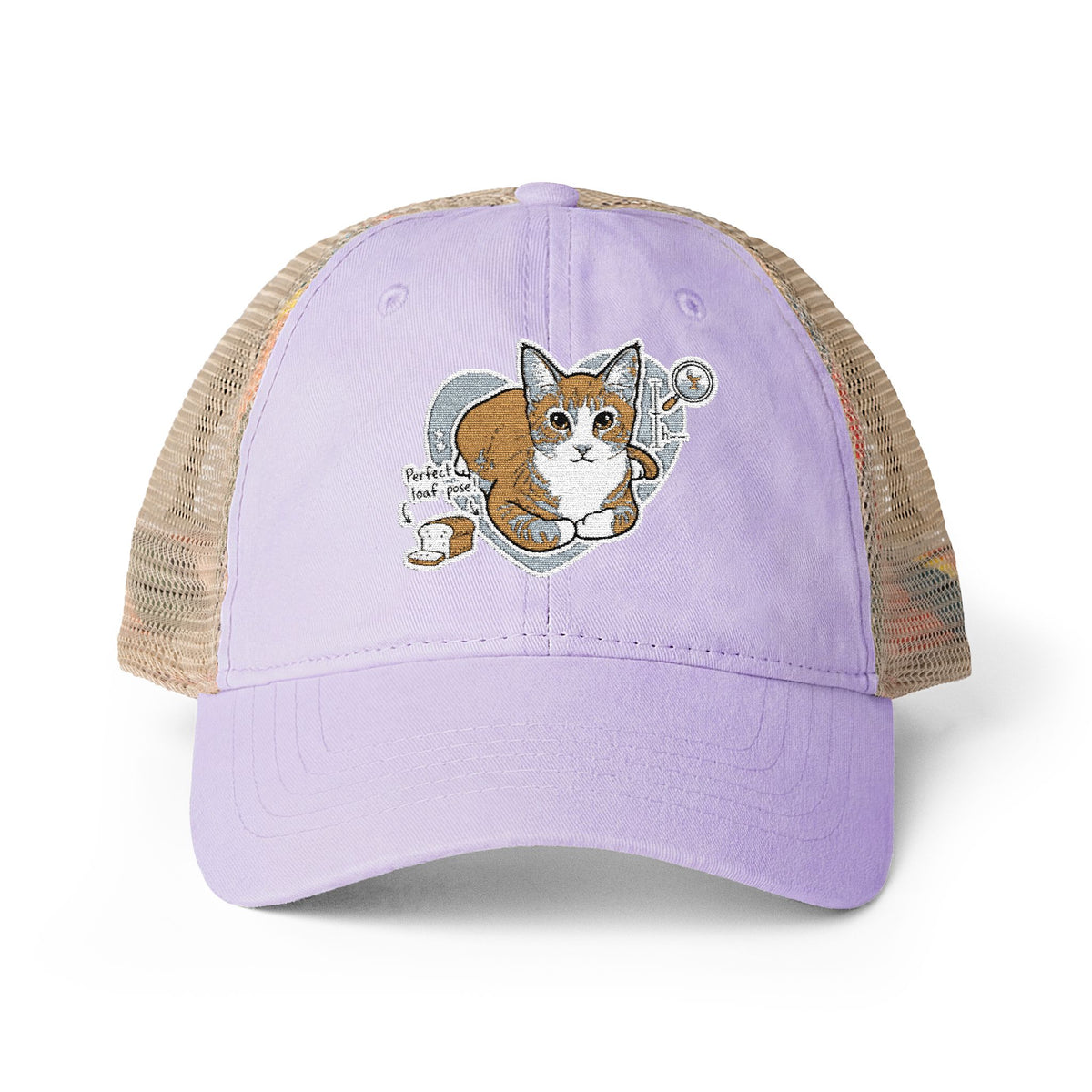 Women's Washed Cat Mesh-Back Cap