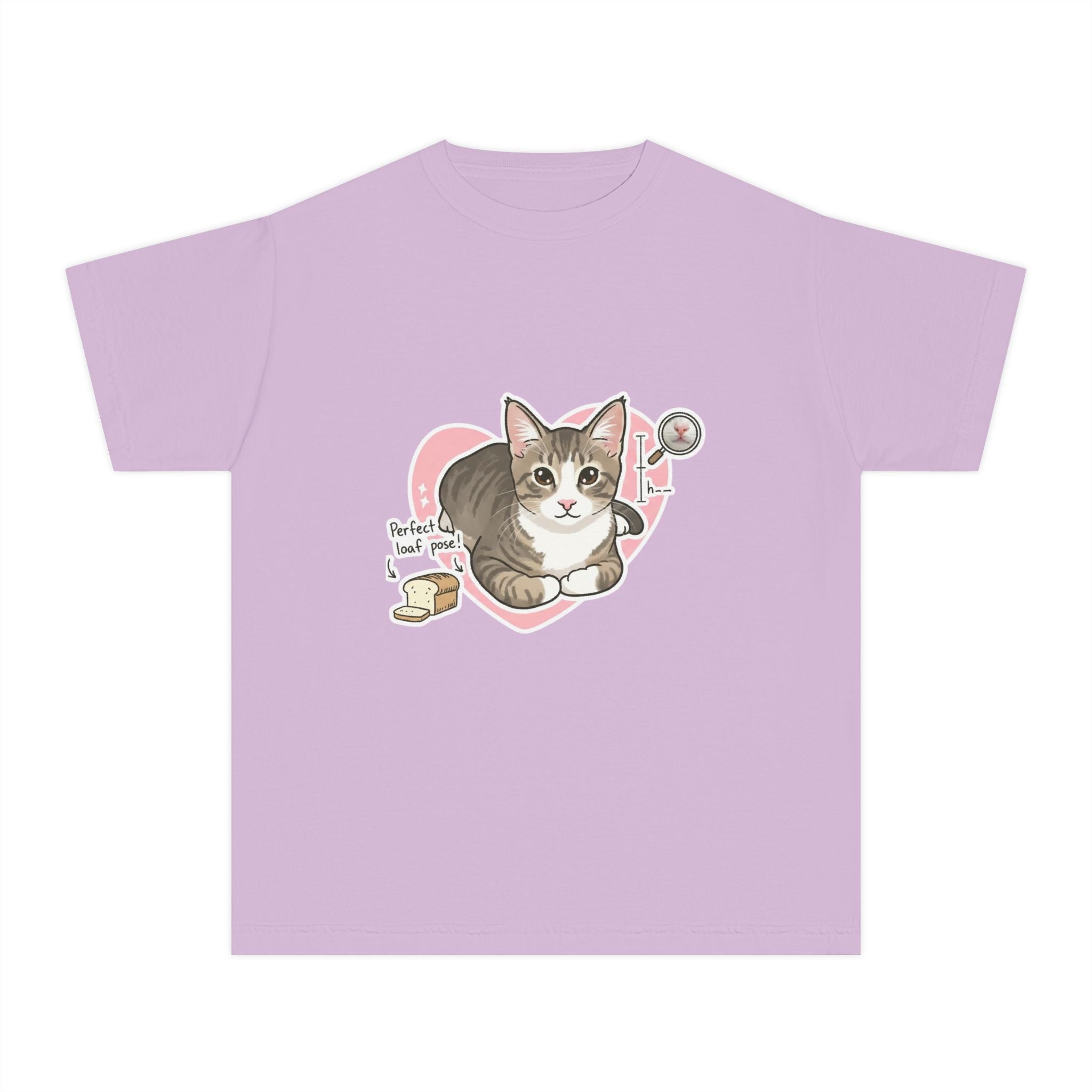 Cute Kitten Heart Youth Tee – “Perfectly Loved” Cat T-Shirt for Kids