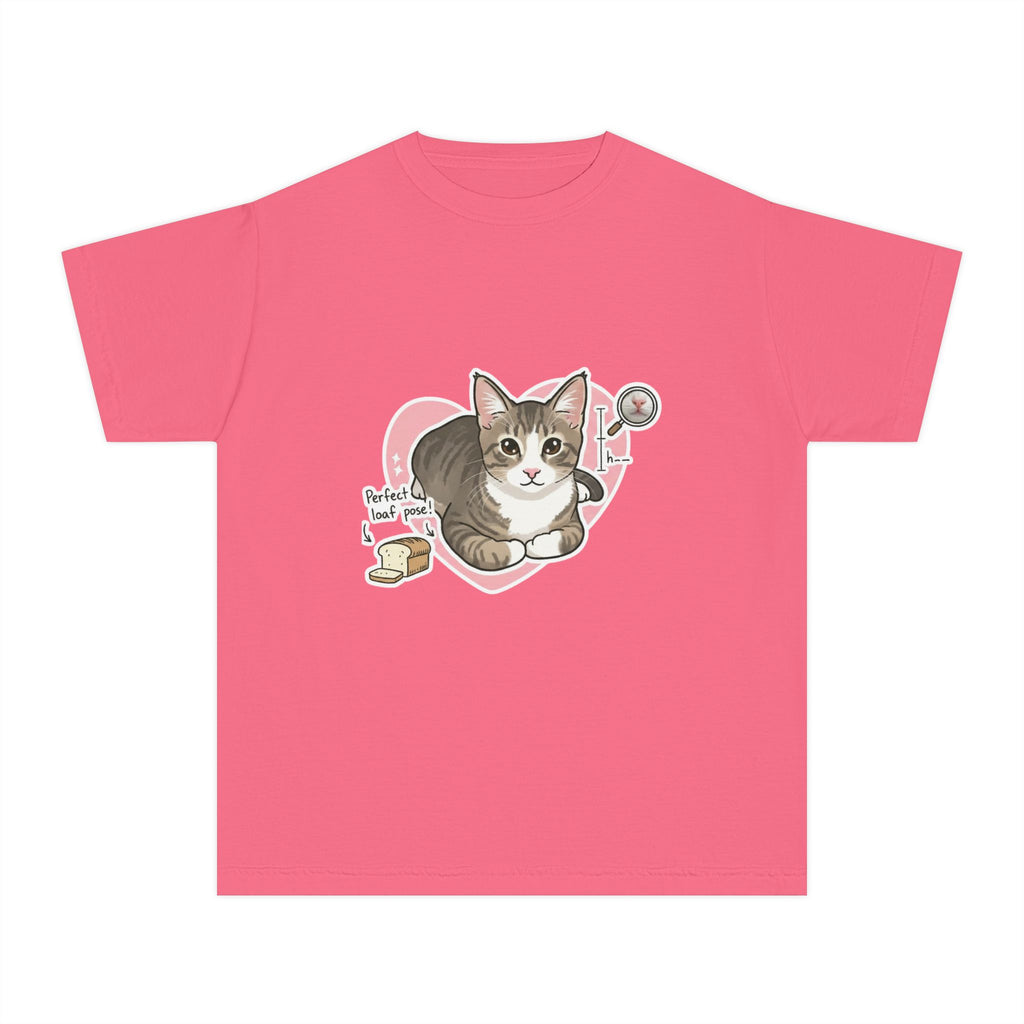 Cute Kitten Heart Youth Tee – “Perfectly Loved” Cat T-Shirt for Kids