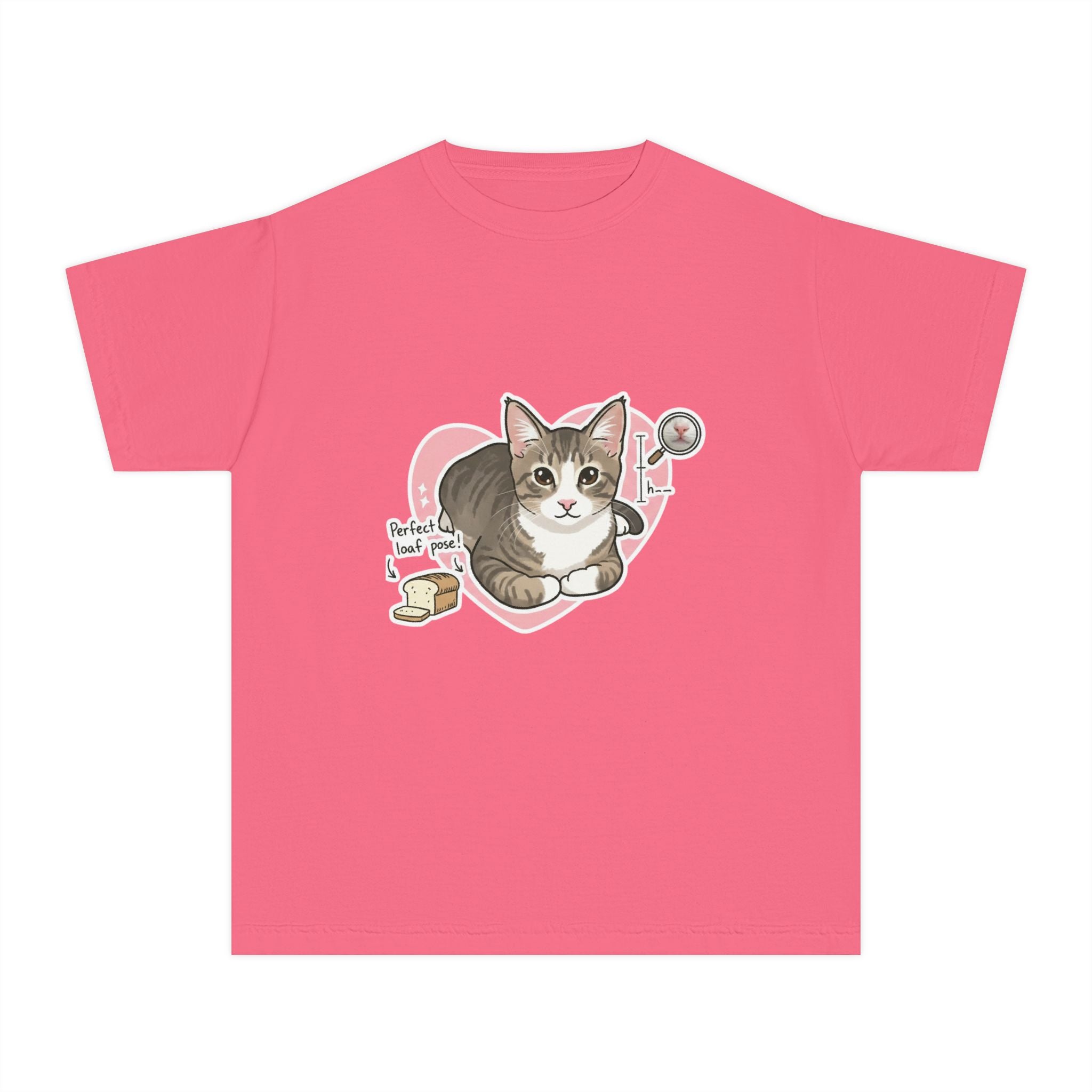 Cute Kitten Heart Youth Tee – “Perfectly Loved” Cat T-Shirt for Kids