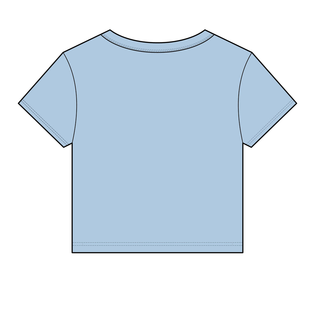 Women's Baby Tee — Cute Claire & French Bulldog Graphic Tee