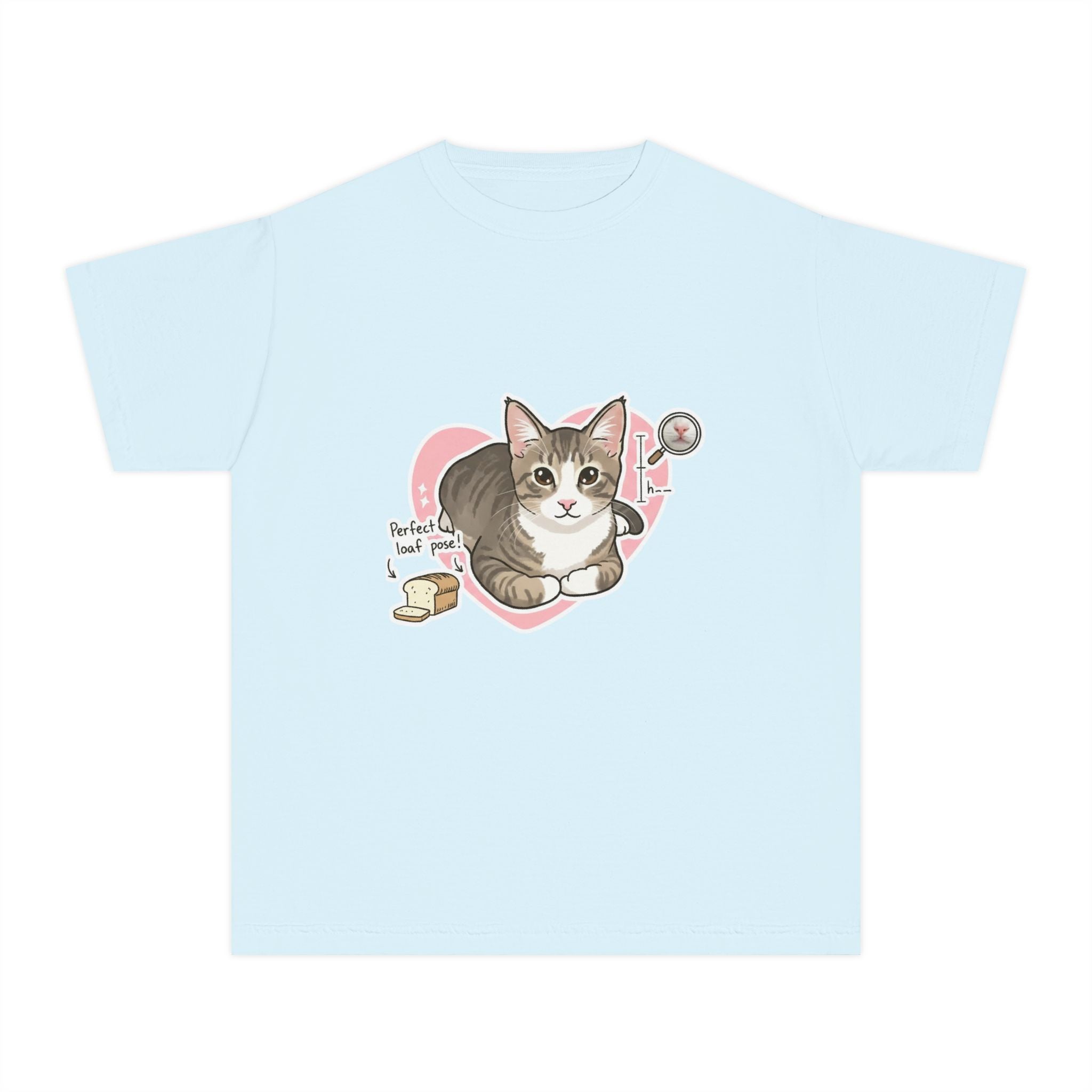 Cute Kitten Heart Youth Tee – “Perfectly Loved” Cat T-Shirt for Kids