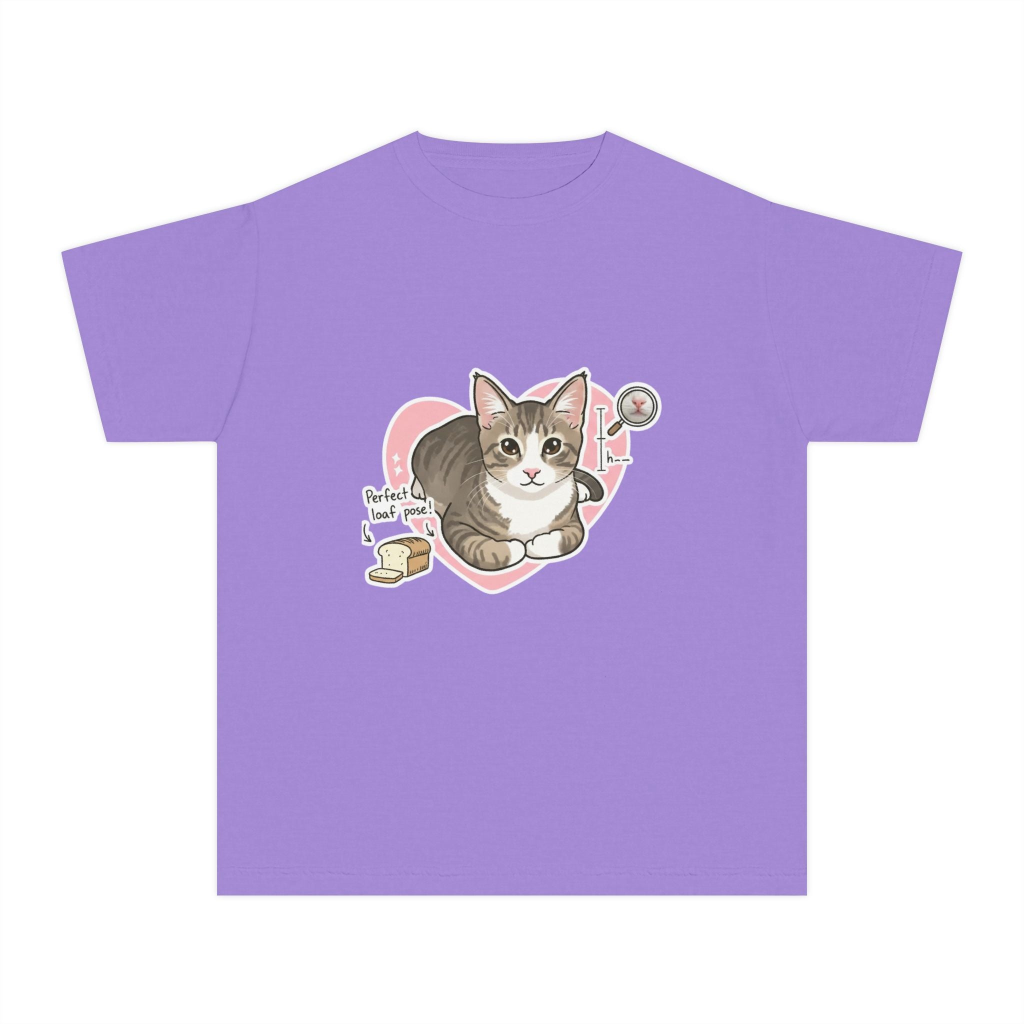 Cute Kitten Heart Youth Tee – “Perfectly Loved” Cat T-Shirt for Kids