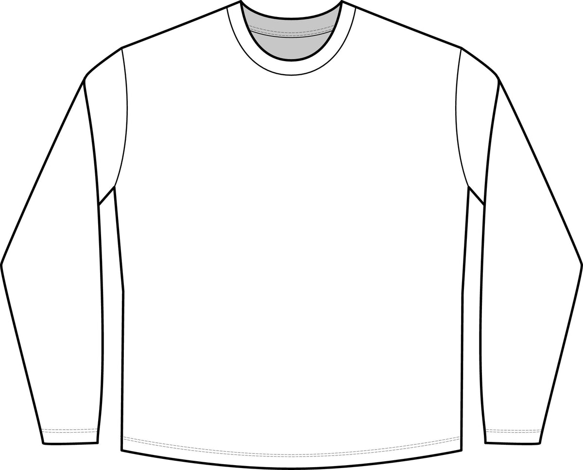 Heu Manus Long Sleeve Tee — Vintage Hand Illustration Women's Shirt