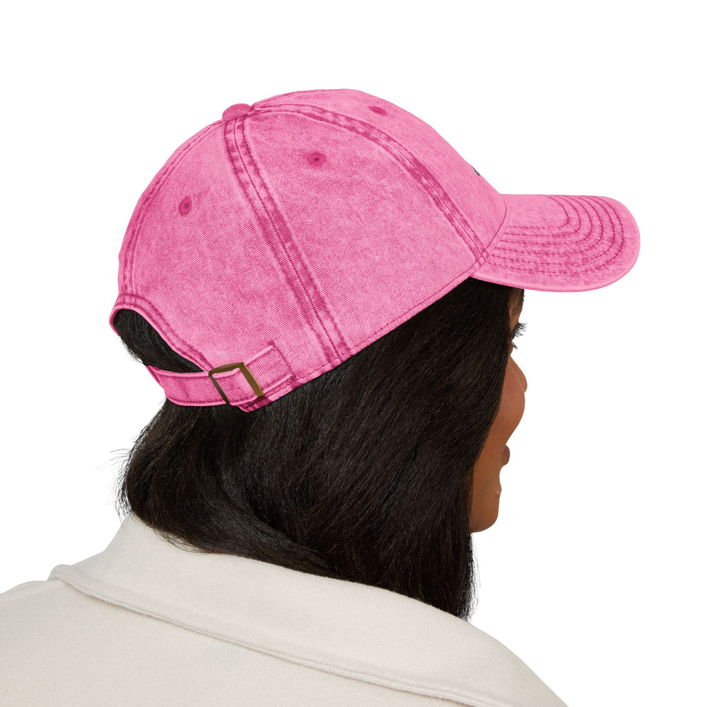 Vintage Embroidered Cap with Glitter Frenchie Patch