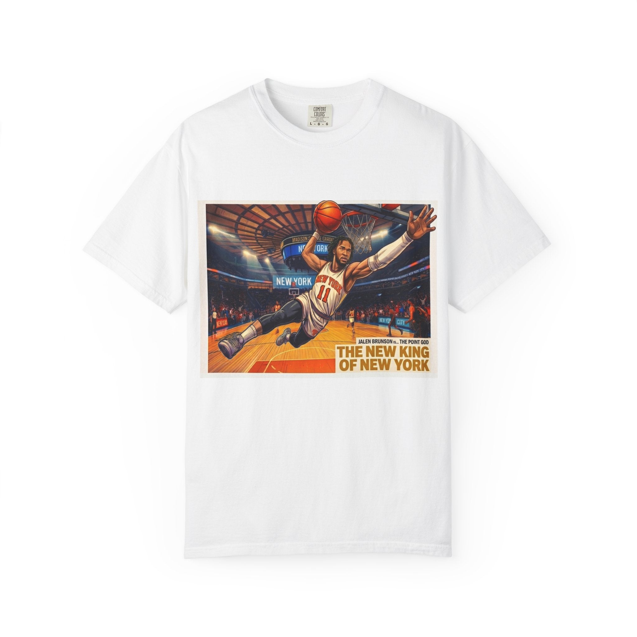 Basketball T-Shirt — Jalen Brunson Knicks Victory T‑Shirt — Celebrating 50 Years of Championship Glory" Graphic Tee