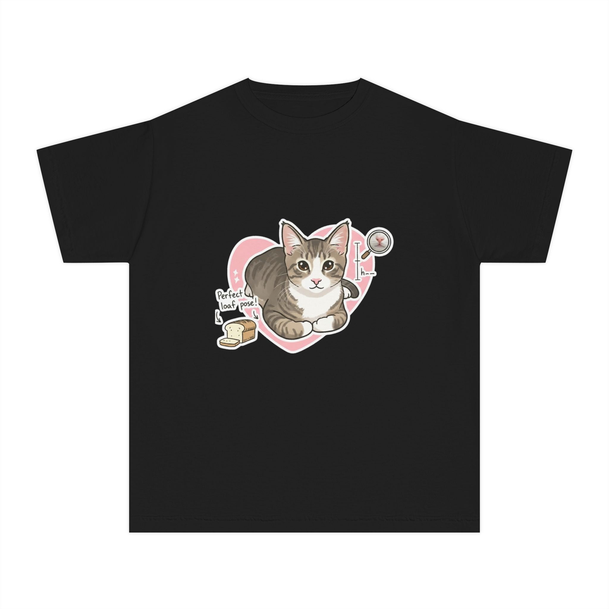 Cute Kitten Heart Youth Tee – “Perfectly Loved” Cat T-Shirt for Kids