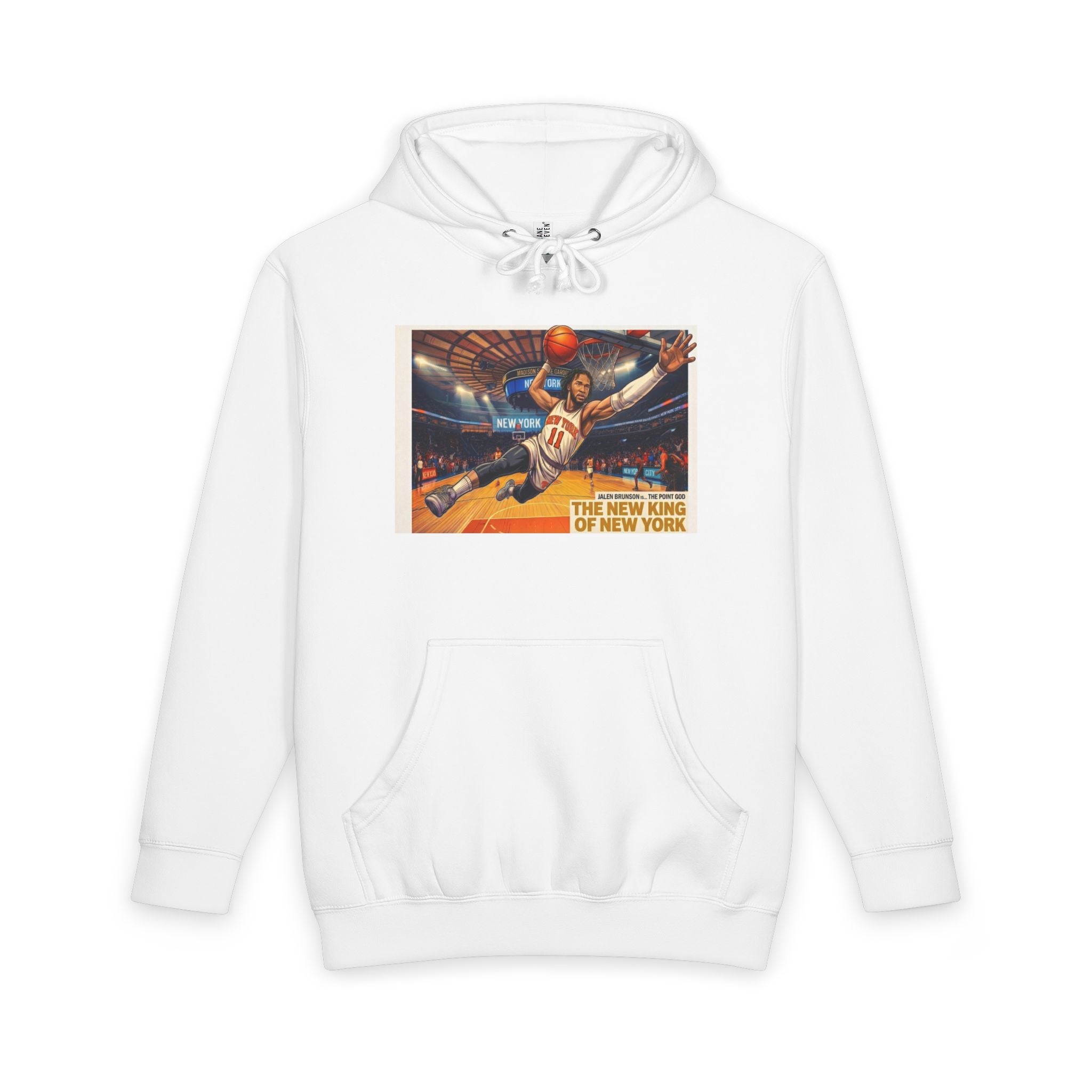 Jalen Brunson Basketball Hoodie — "The New King of New York" Graphic Pullover