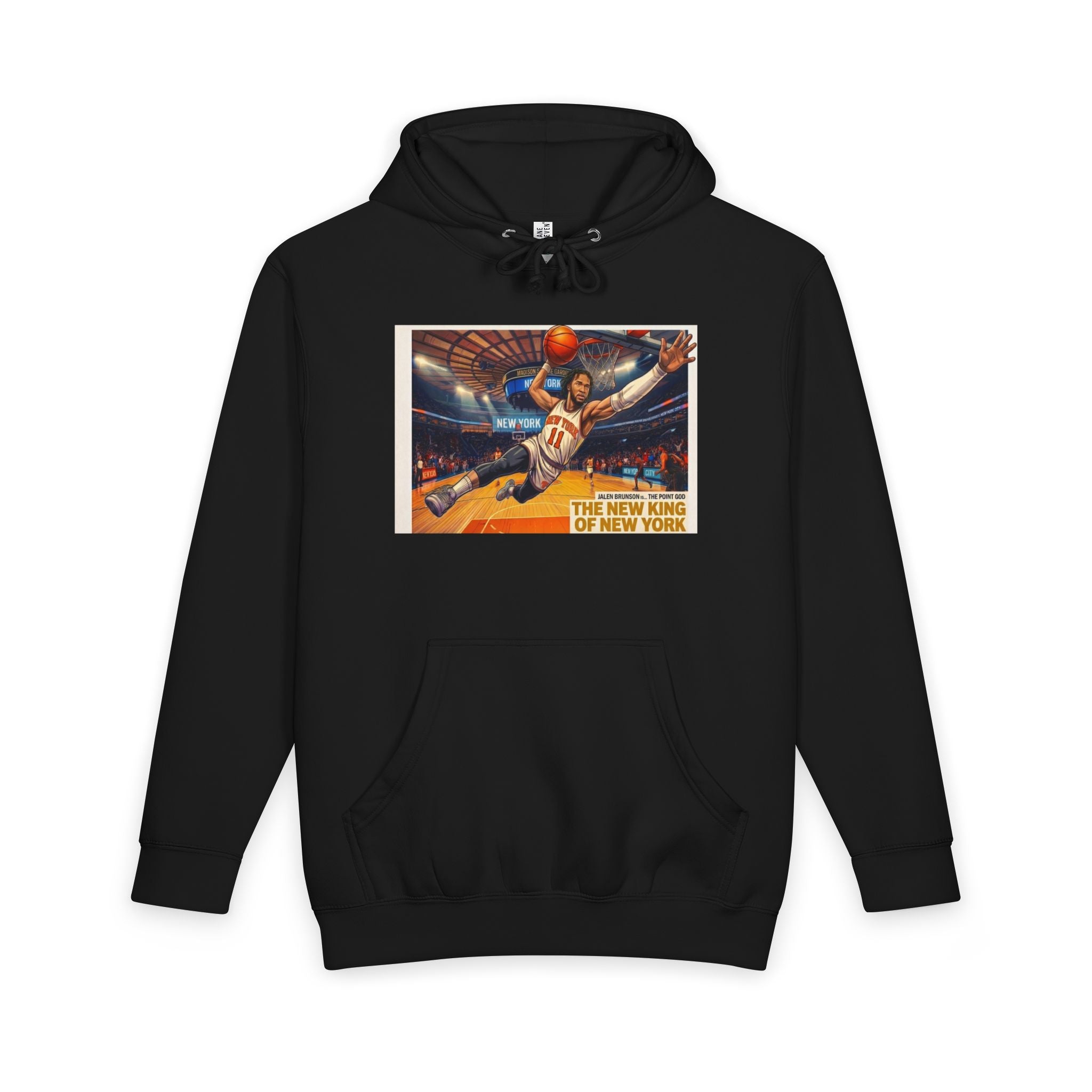 Jalen Brunson Basketball Hoodie — "The New King of New York" Graphic Pullover