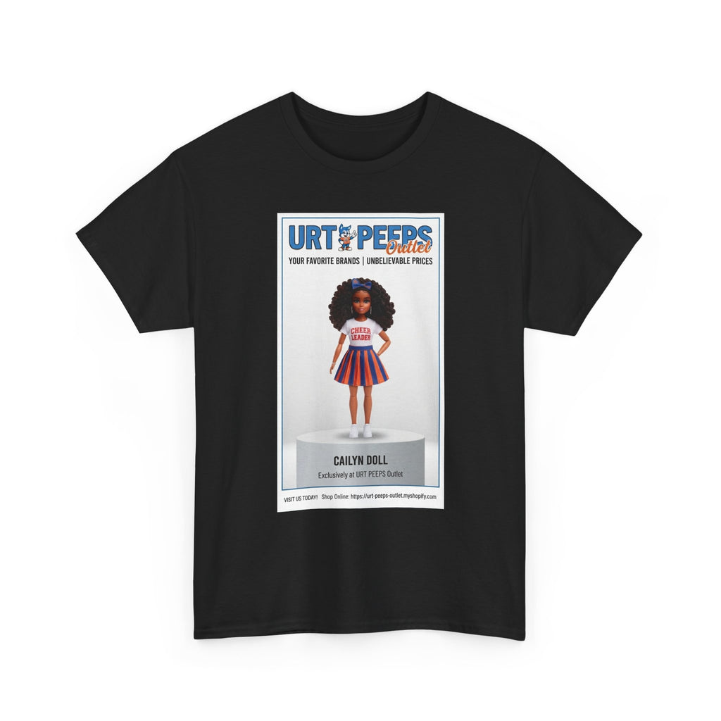 Retro Doll Graphic Tee — 'URT PEEPS' Collectible Poster Design