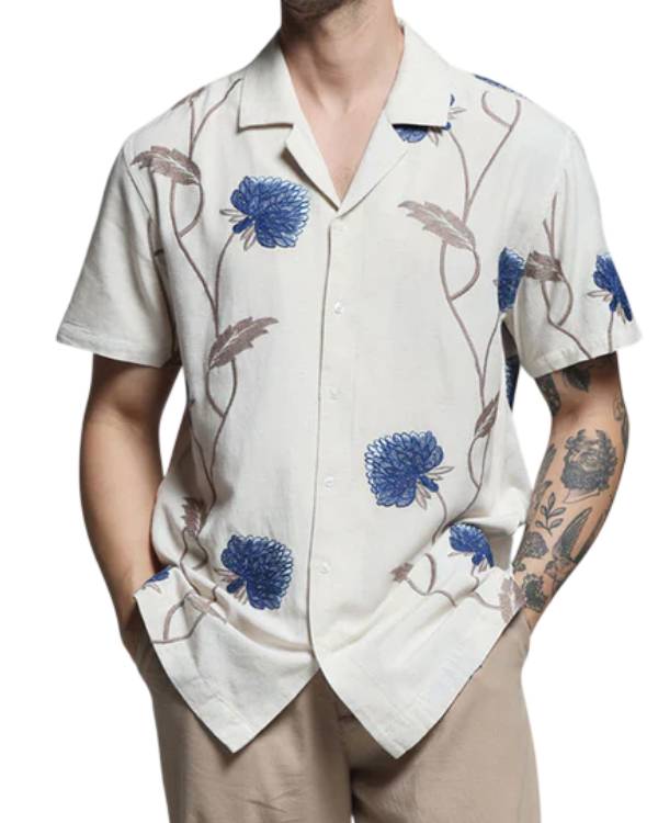 90 Day The Last Resort S03 White Floral Shirt