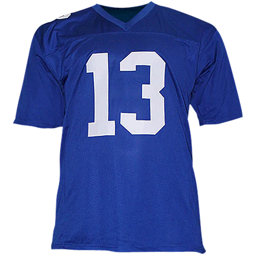 Autographed New York Giants Odell Beckham Jr. Blue #13 Custom Jersey