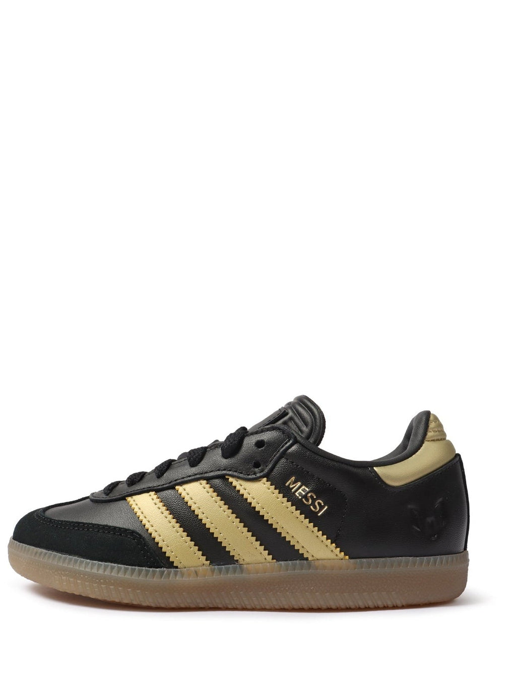 Adidas (PS) Samba Messi Indoor Soccer Shoes - Black/Gold
