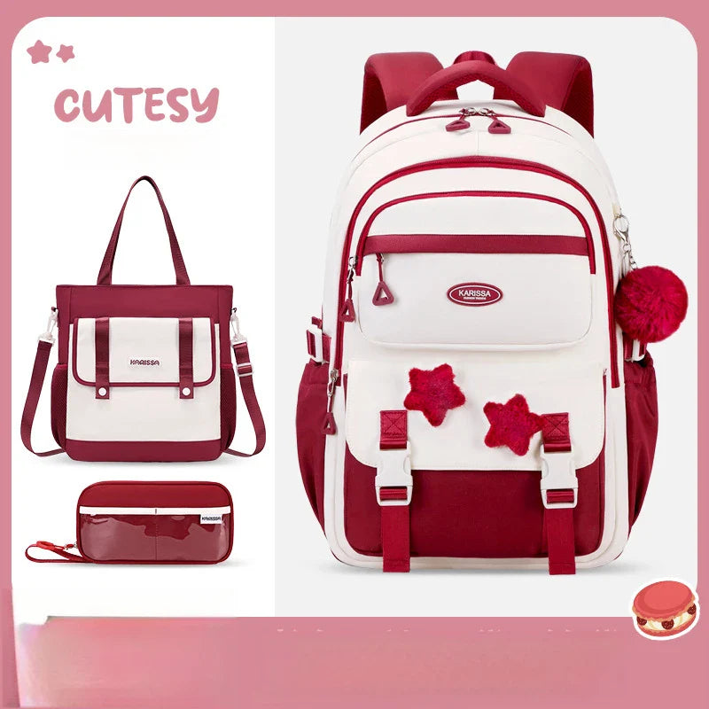 Kawaii Pastel Cutesy Backpack Set