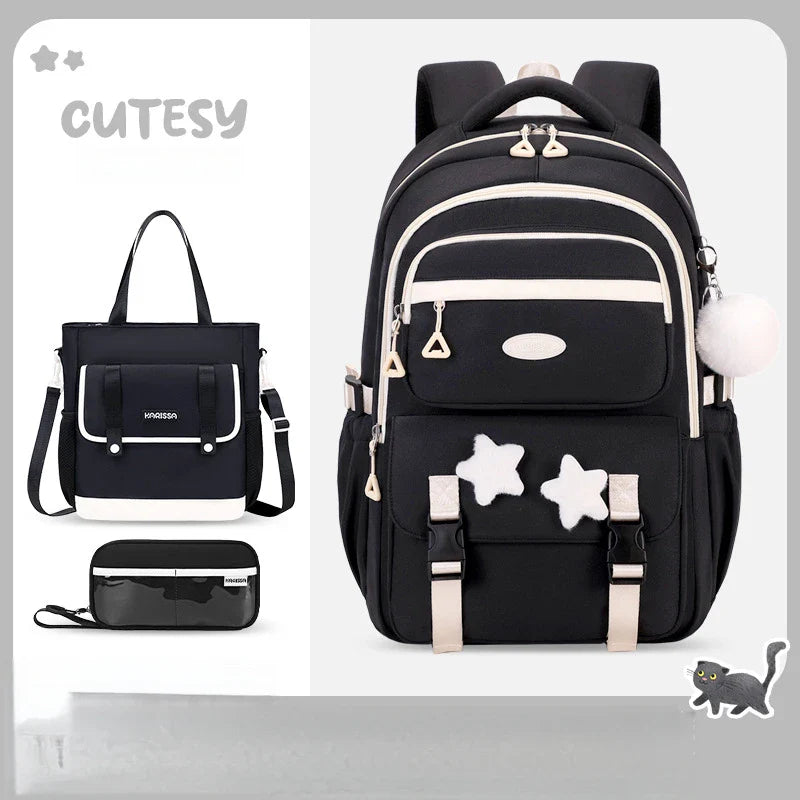 Kawaii Pastel Cutesy Backpack Set