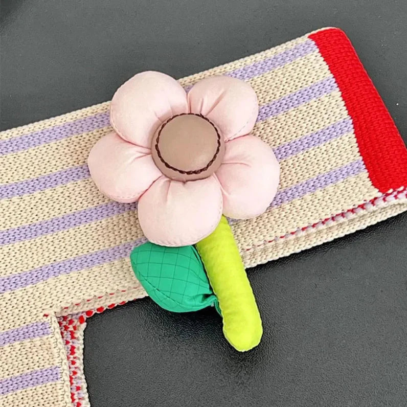 Kawaii Flower Knot Beach Bag