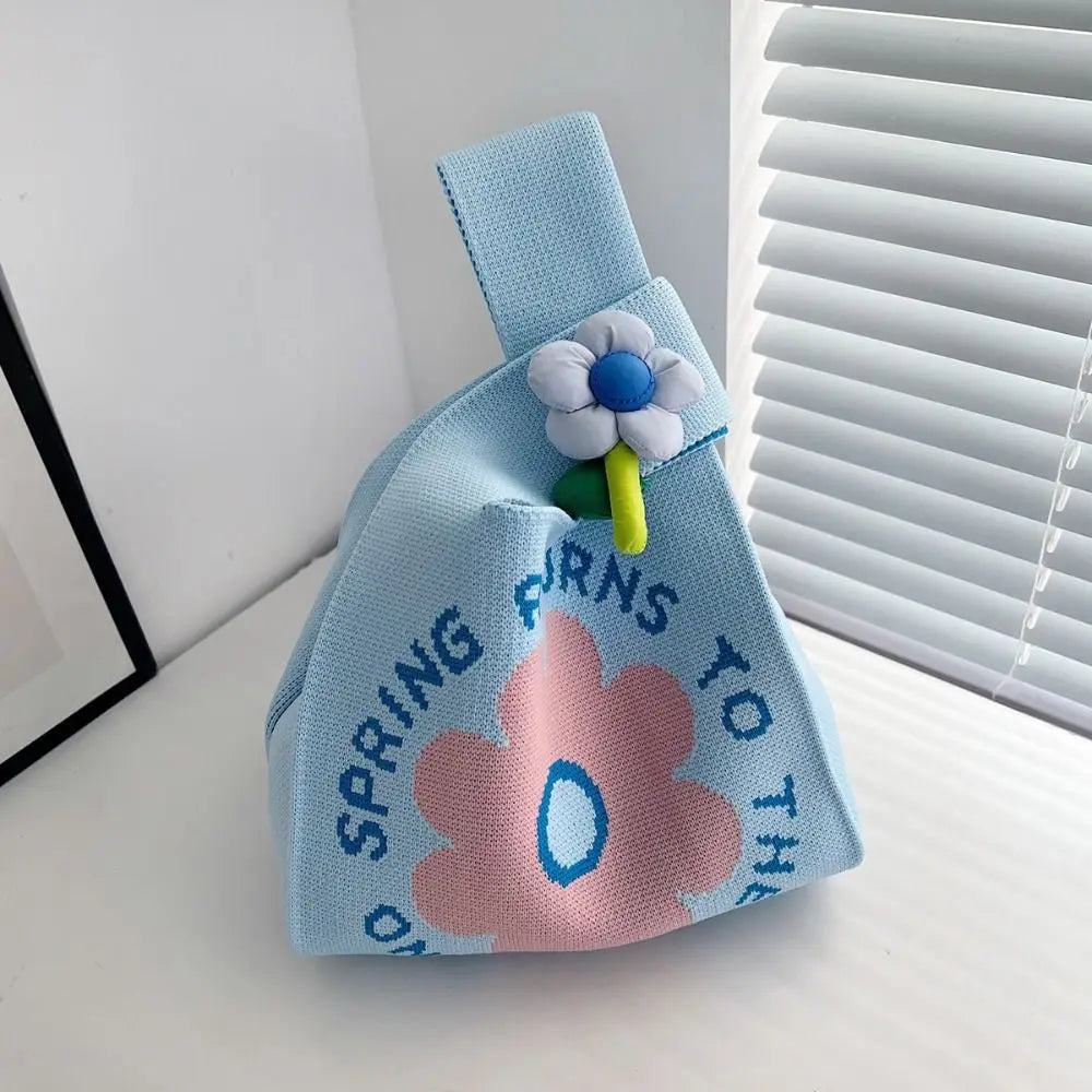 Kawaii Flower Knot Beach Bag